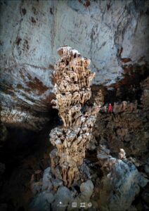 Stalagmite delle Grotte di San Canziano.